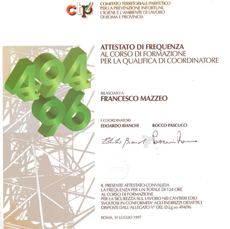 Coordinatore della Sicurezza