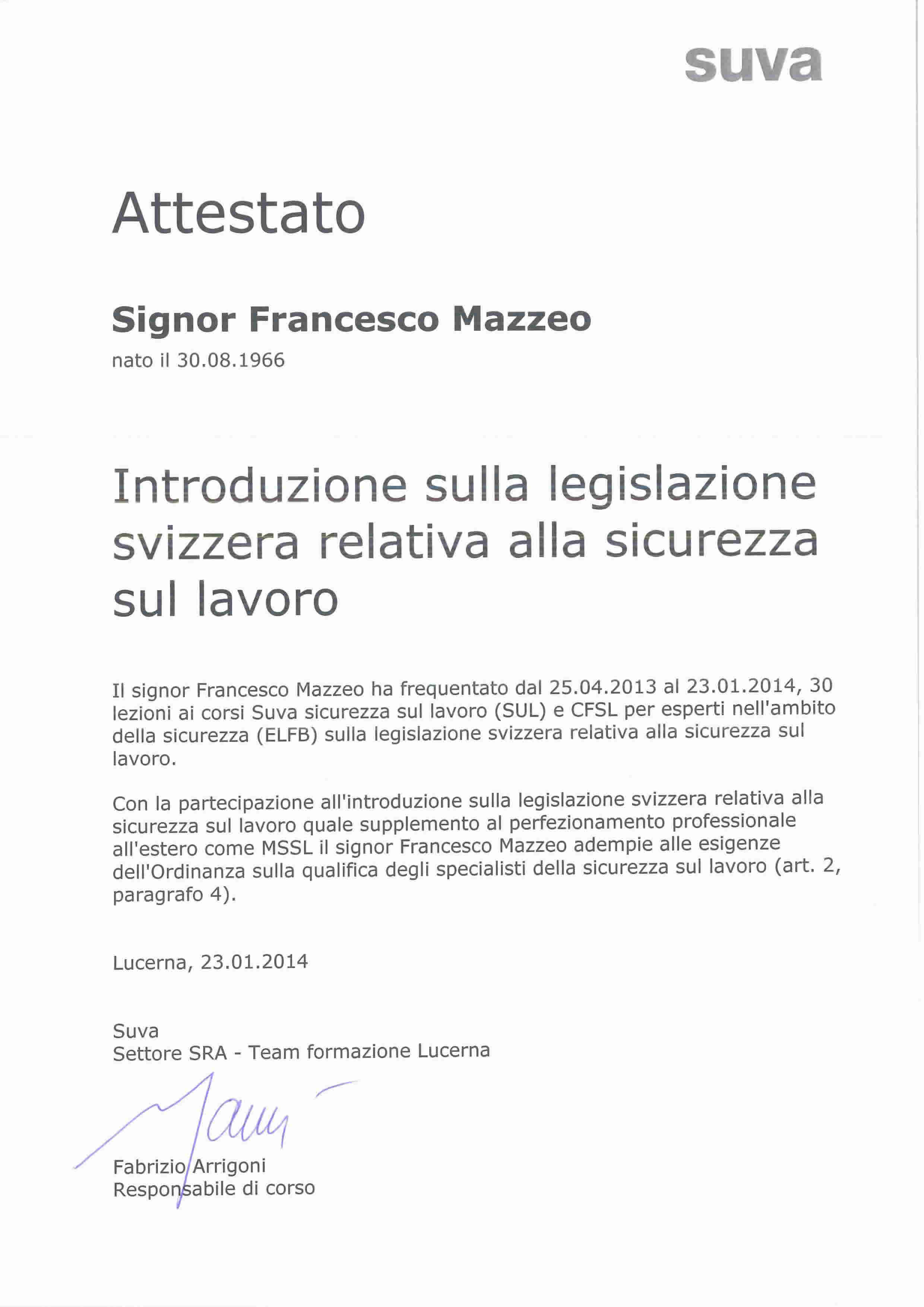 Esperto Sicurezza Svizzera pag. 1