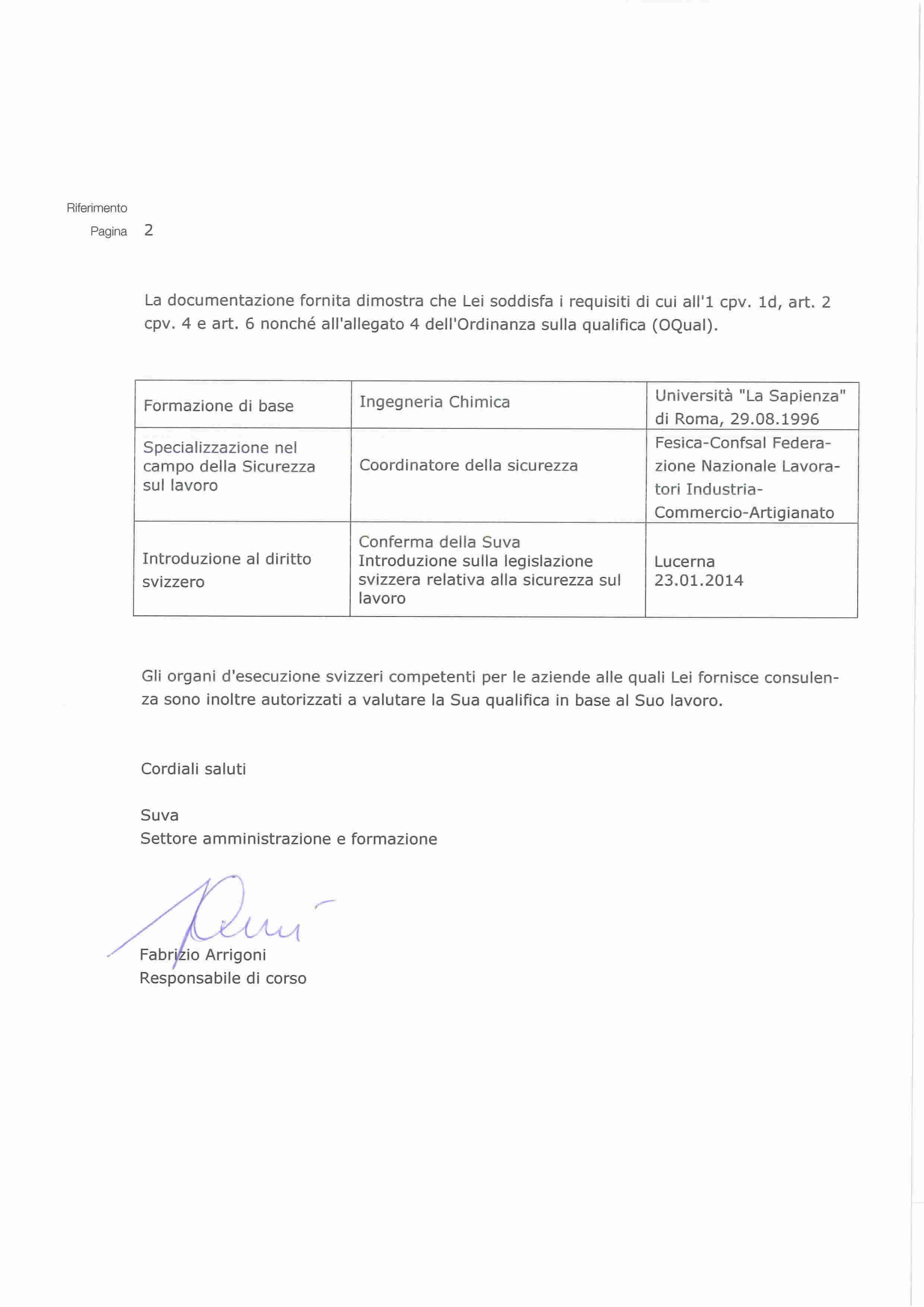 Esperto Sicurezza Svizzera pag. 3