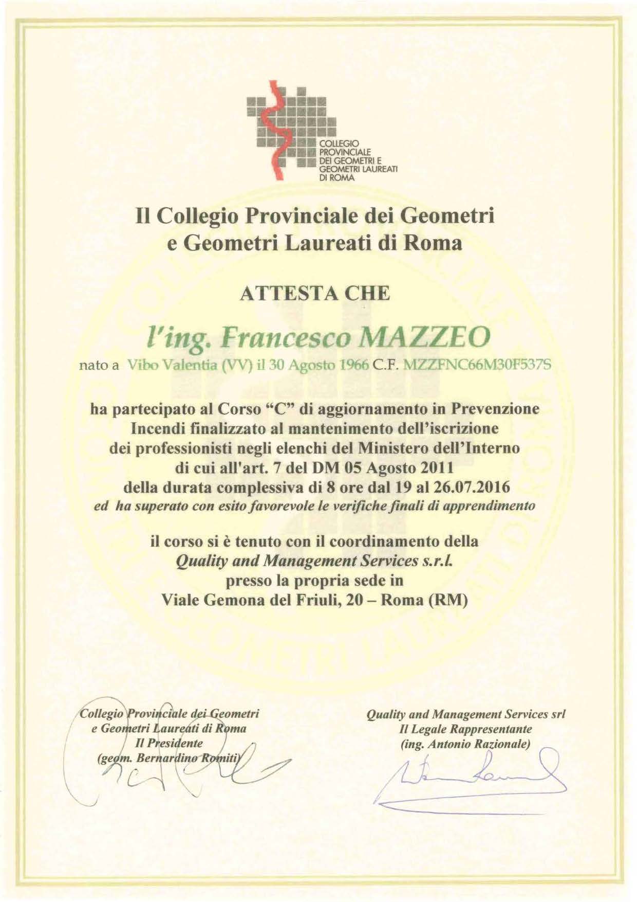 Prevenzione Incendi Corso C